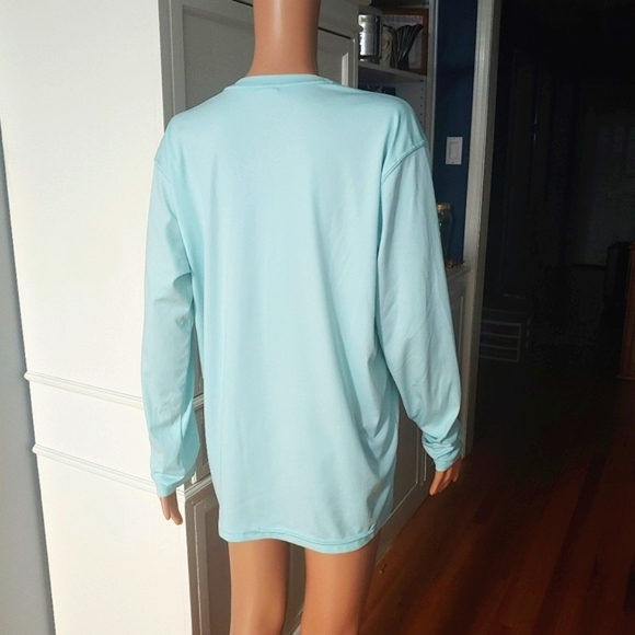 Country Club Prep Sky Blue long sleeved shirt Mens L Large - Picture 4 of 7